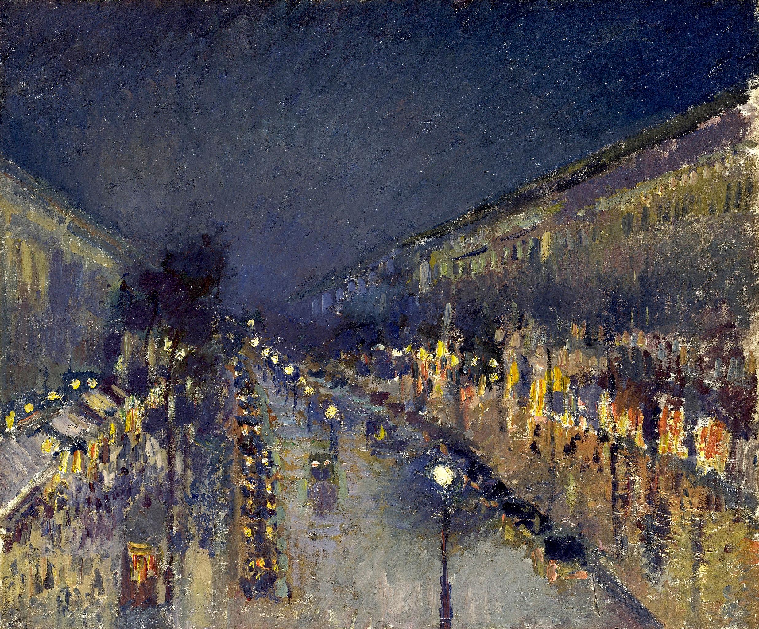 The Boulevard Montmartre at Night