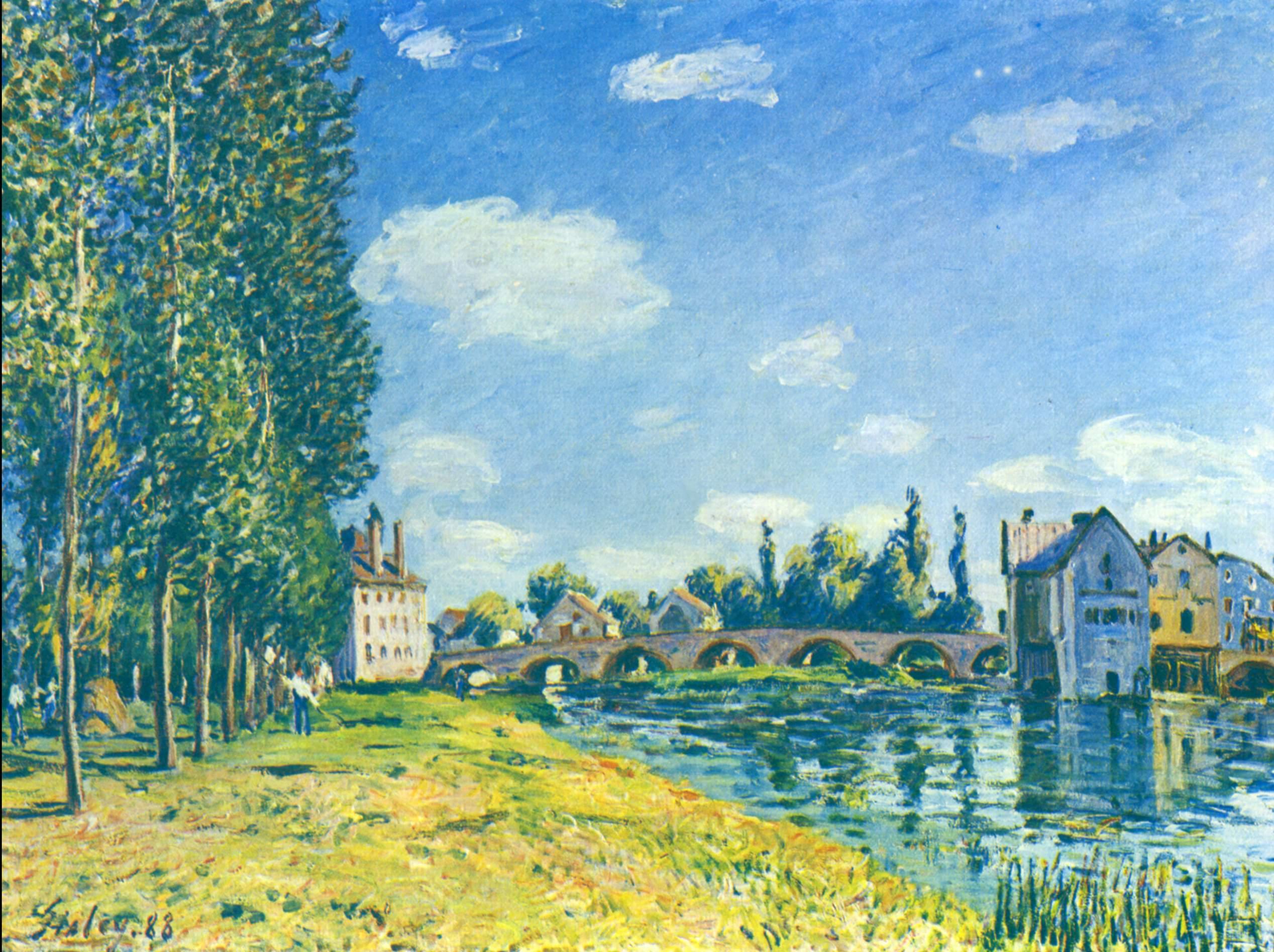 Moret-Bridge in the Summer