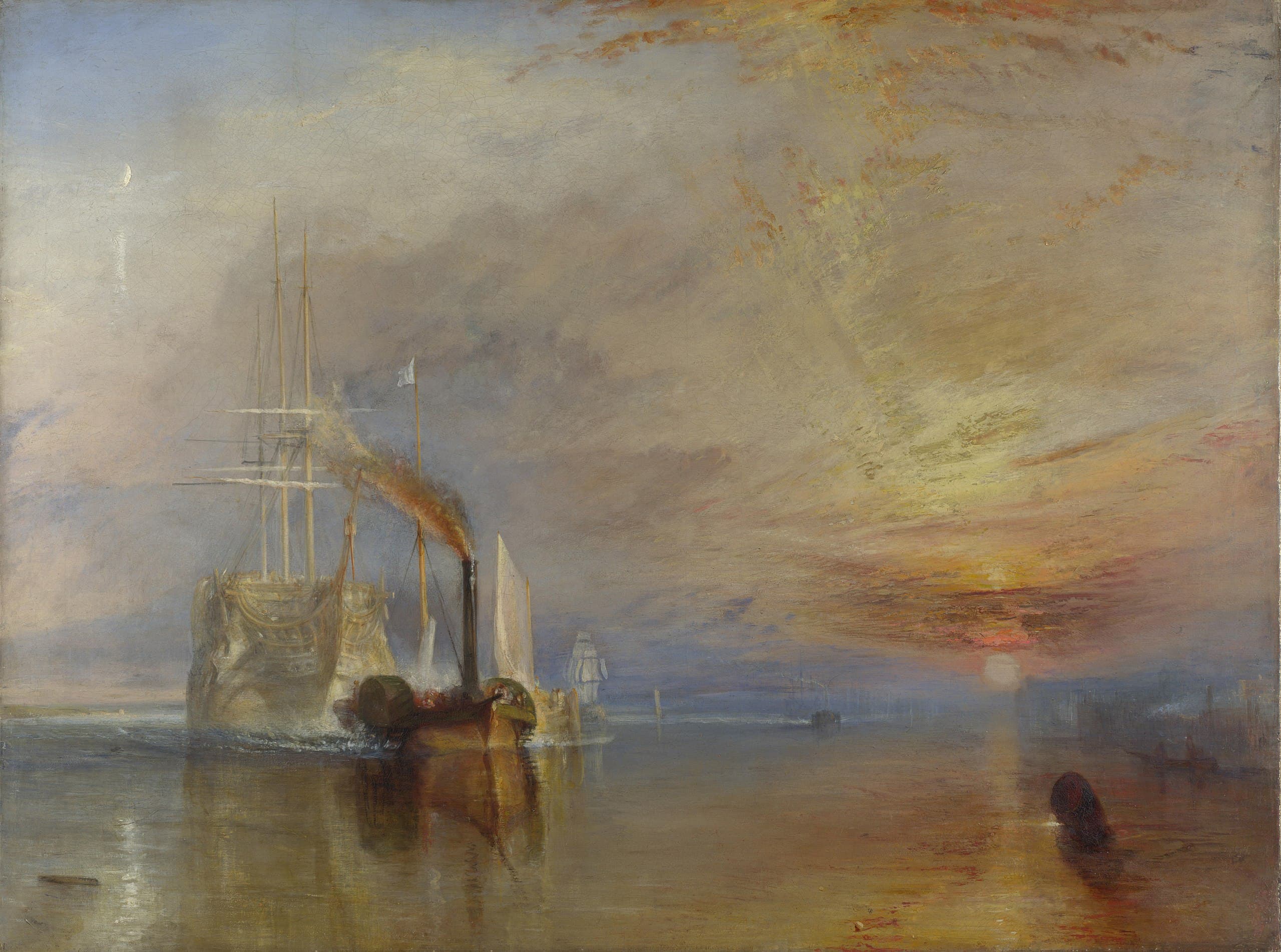 The Fighting Temeraire, tugged to her last berth to be broken up